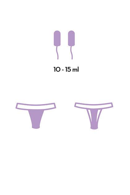 FEMME RÉPUBLIQUE - BRAGA MENSTRUAL L - NEGRO