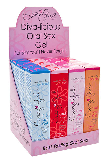 CZGDiva-licious, Oral Sex Gel, RETAIL DISPLAY (16 count)