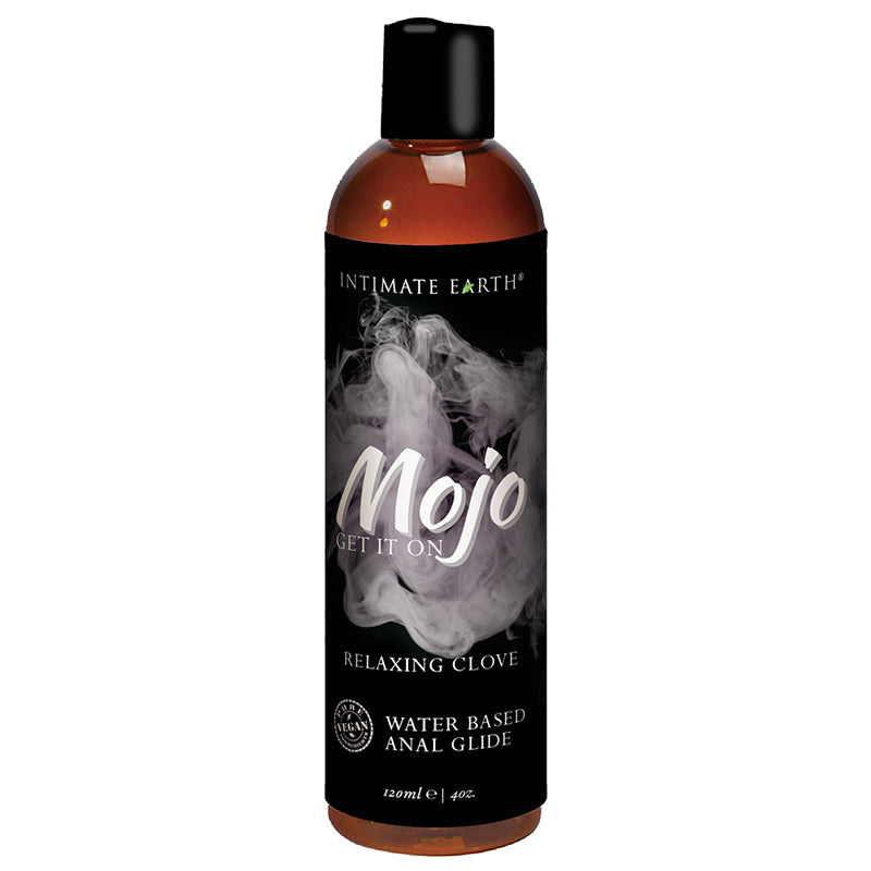 INTIMATE EARTH - MOJO RELAXING CLOVE WATER BASED ANAL GLIDE 4 OZ.