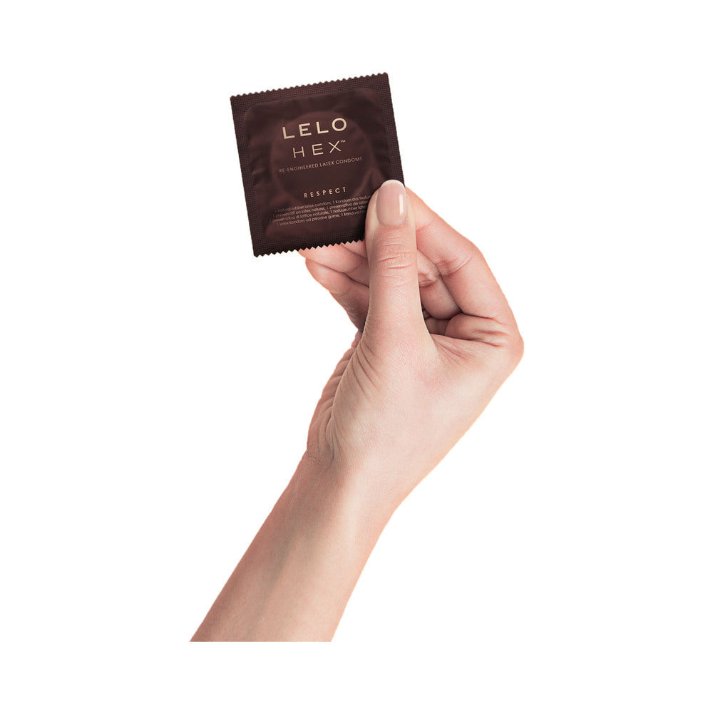 LELO - HEX RESPECT XL LUBRICATED LATEX CONDOMS 3-PACK