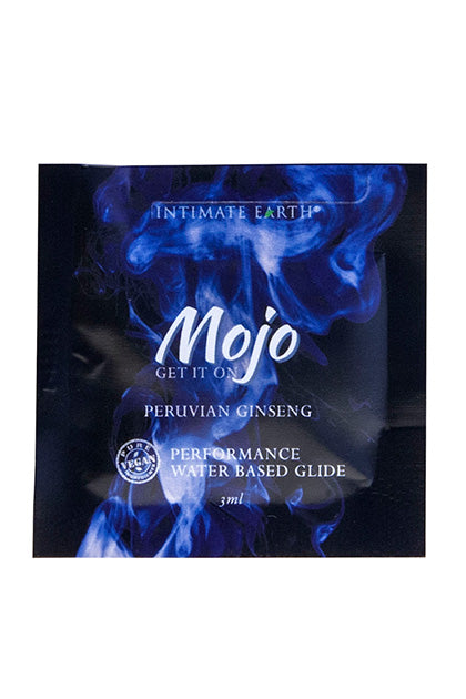 INTIMATE EARTH - MOJO PERUVIAN GINSENG WATERBASED PERFORMANCE GLIDE 3ML FOIL