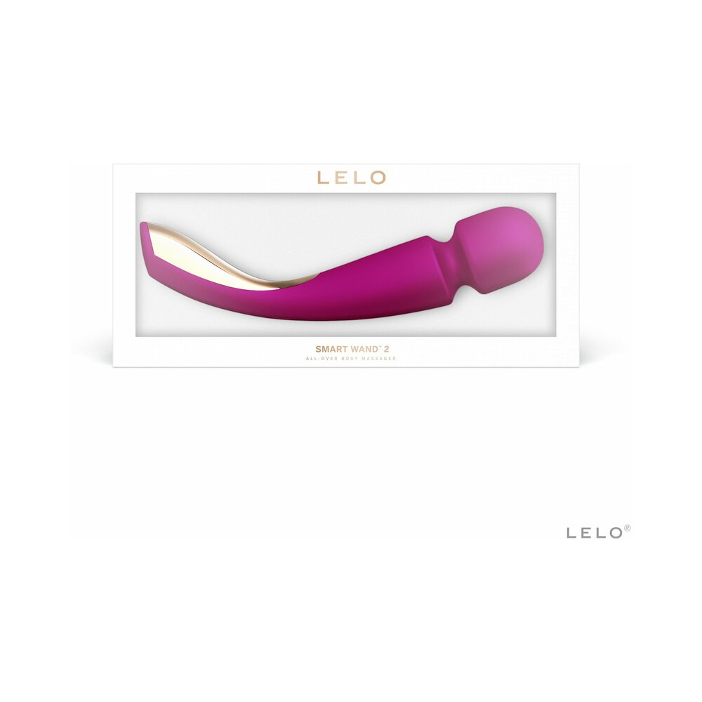 LELO - SMART WAND 2 LARGE RECHARGEABLE WAND VIBRATOR DEEP ROSE