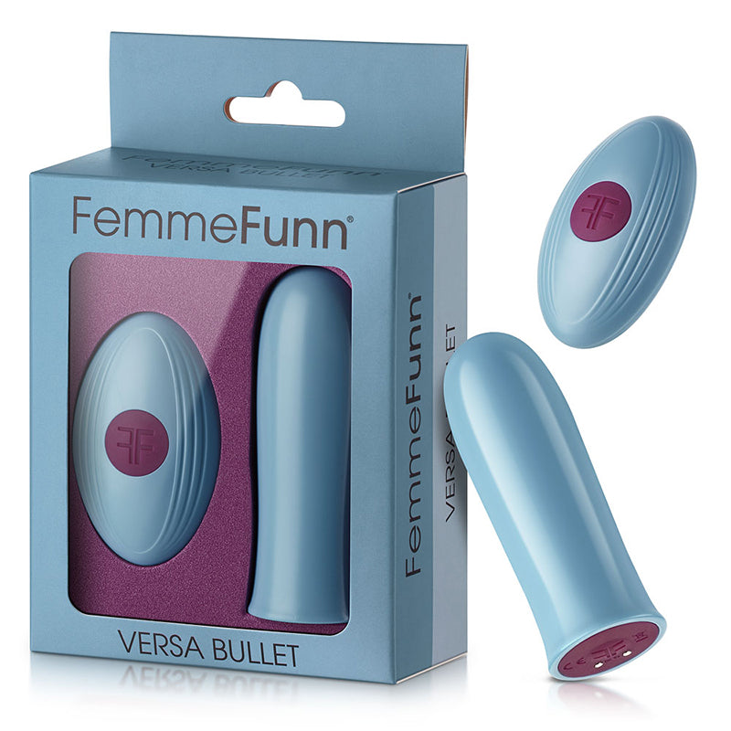 FEMMEFUNN - VERSA BULLET VIBRADOR RECARREGÁVEL COM COMANDO À DISTÂNCIA AZUL-CLARO