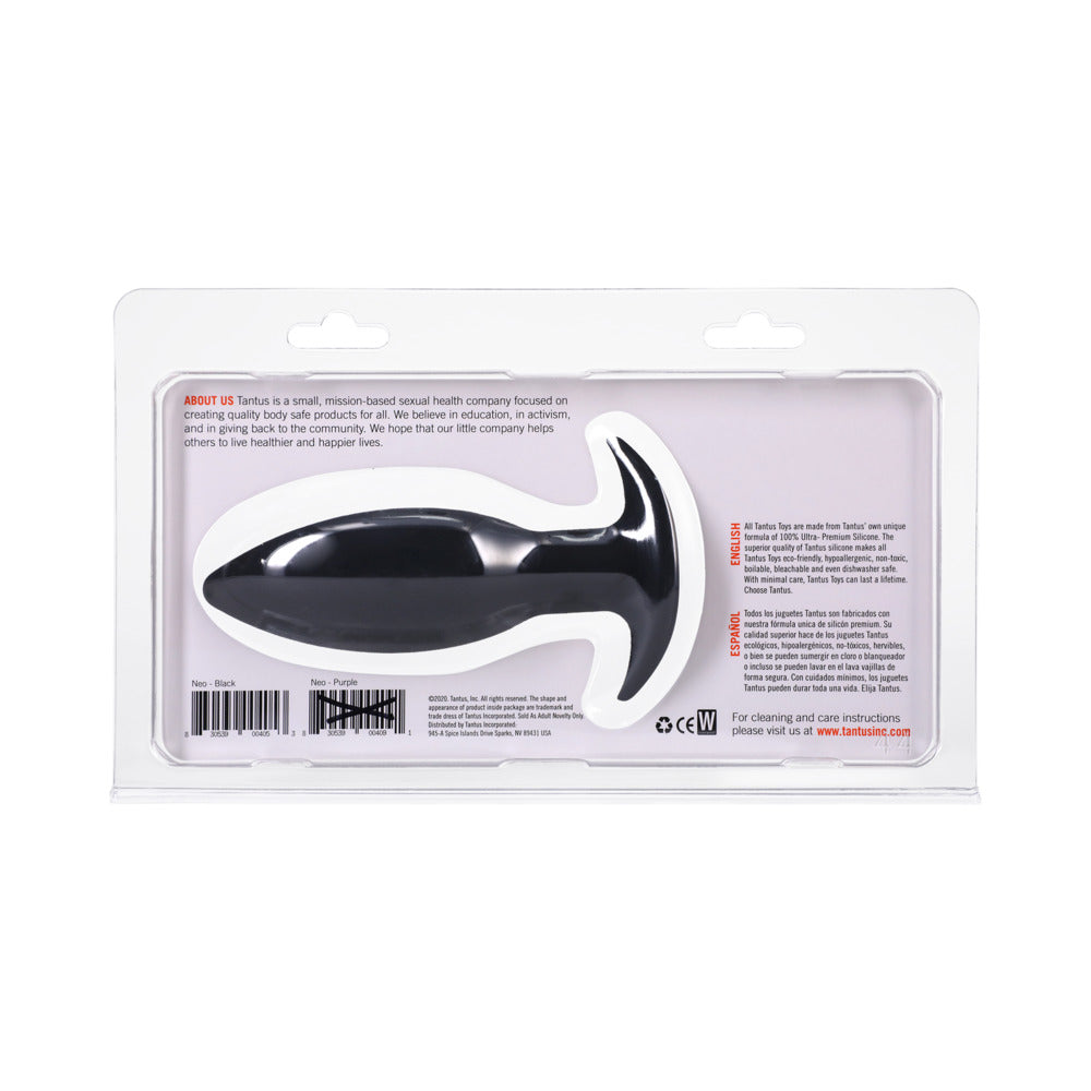 TANTUS - NEO ANAL PLUG ONYX (CLAMSHELL)