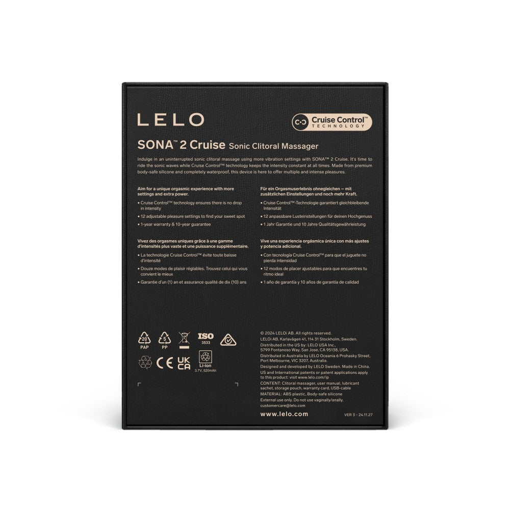 LELO - SONA 2 CRUISE BLACK