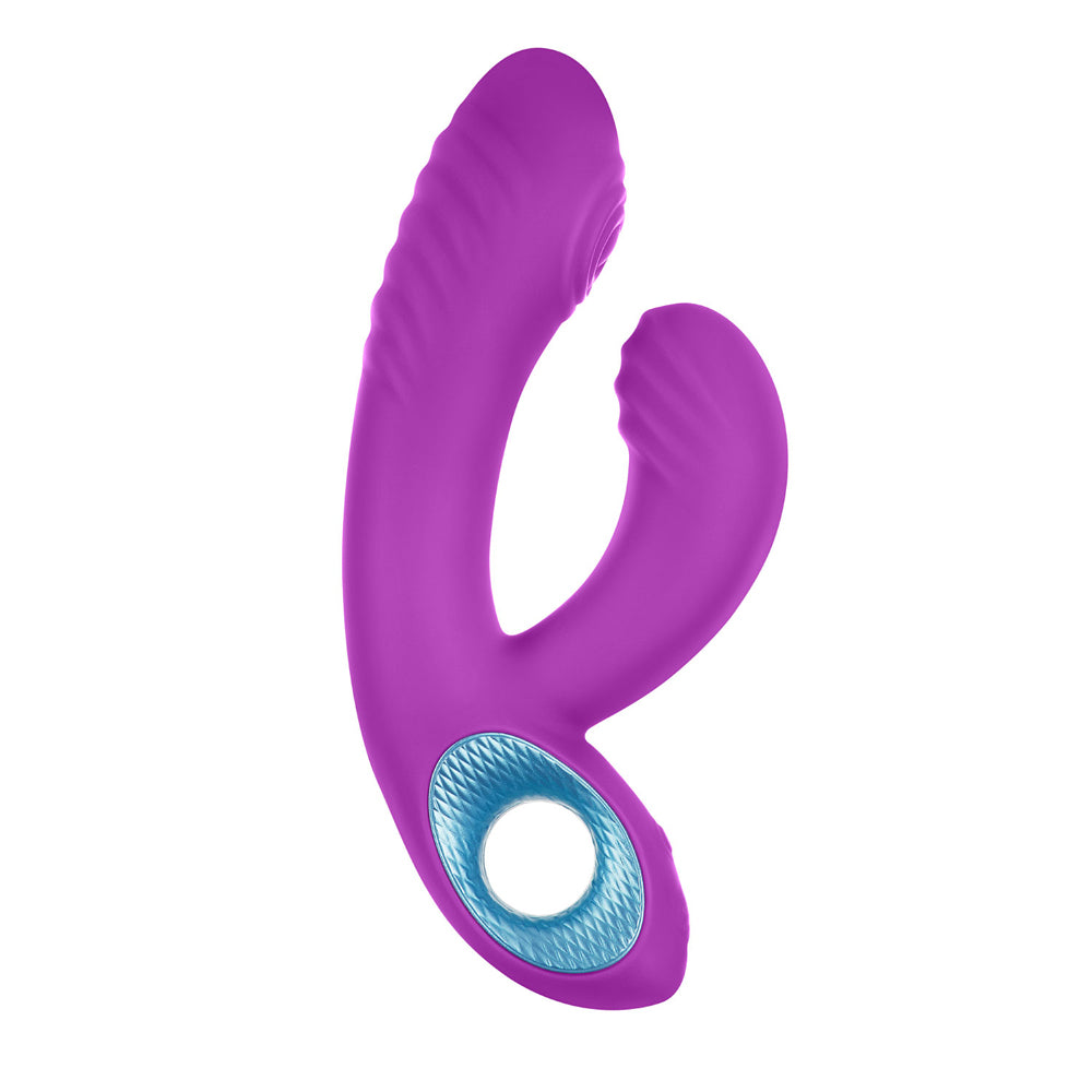 FEMMEFUNN - CORA VIBRADOR DE DUPLA ESTIMULAÇÃO EM SILICONE RECARREGÁVEL COM VIBRAÇÃO PÚRPURA
