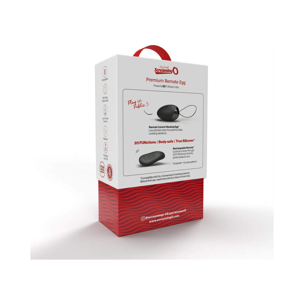 SCREAMING O - PREMIUM REMOTE EGG BLACK