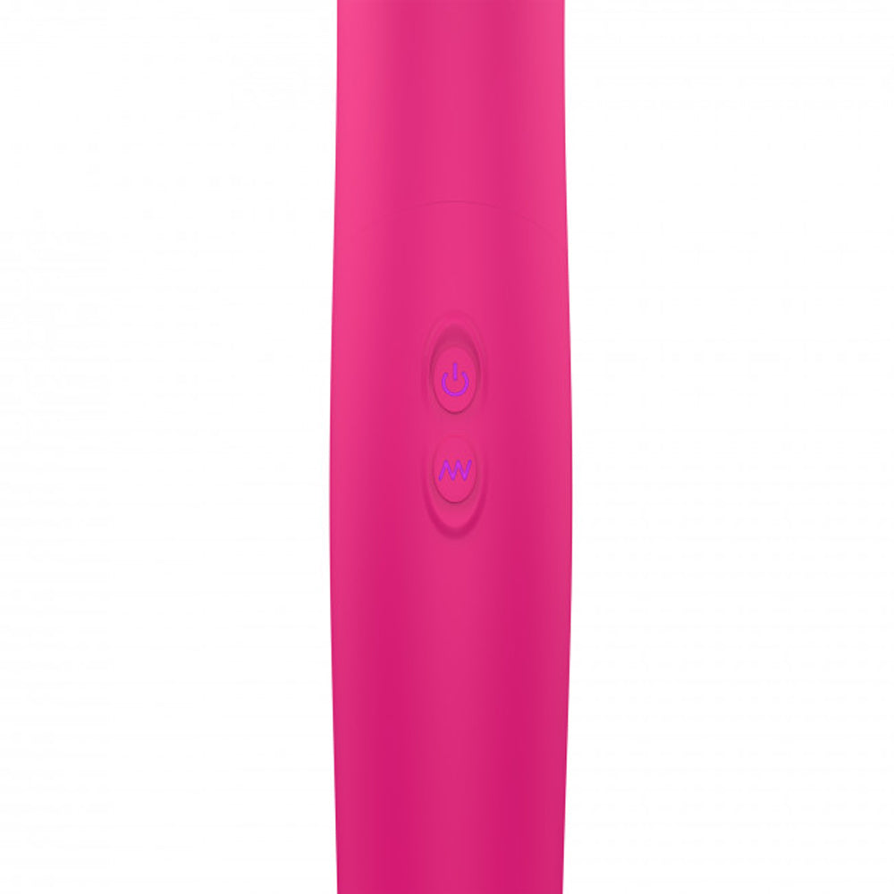 LOVELY PLANET - DORCEL ORGASMIC DOUBLE DO DILDO DUPLO RECARREGÁVEL COM VIBRAÇÃO E MOVIMENTO DE PISTÃO COR-DE-ROSA