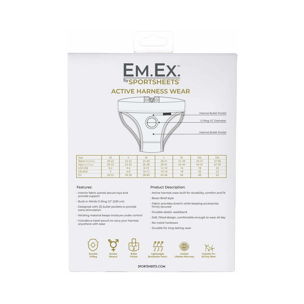 SPORTSHEETS - EM.EX. FIT HARNESS PATENT CORSET S