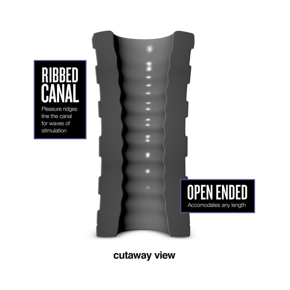 BLUSH - M ELITE PLATINUM HEKX SILICONE STROKER BLACK