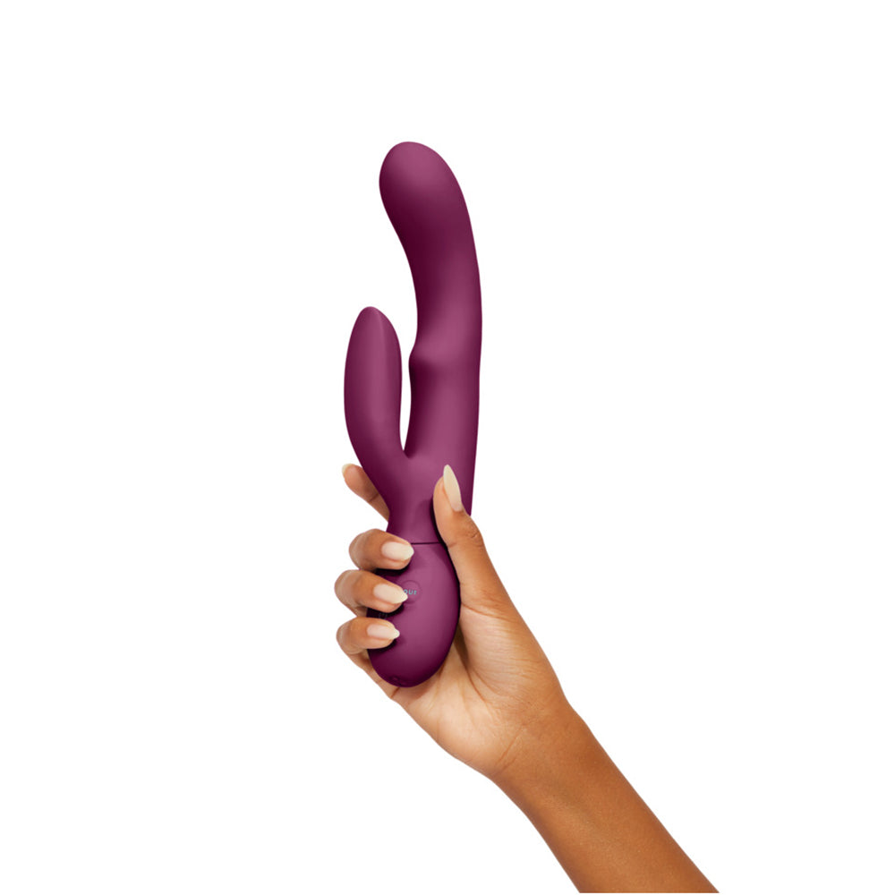 FEMMEFUNN - BALAI RECHARGEABLE SILICONE SWAYING MOTION DUAL STIMULATION VIBRATOR DARK FUCHSIA