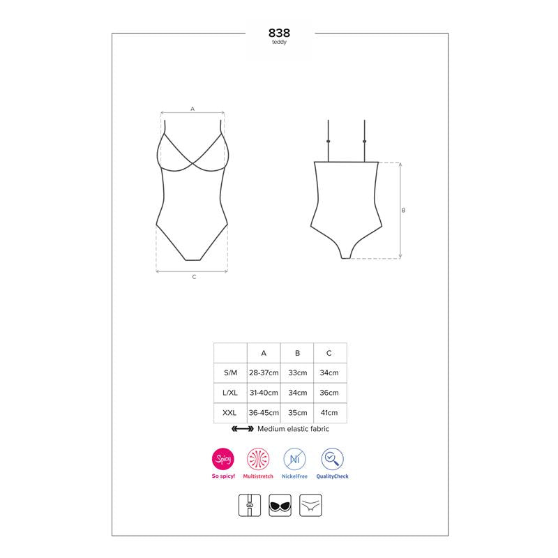 OBSESSIVE - 838-TED-1 BODYSUIT