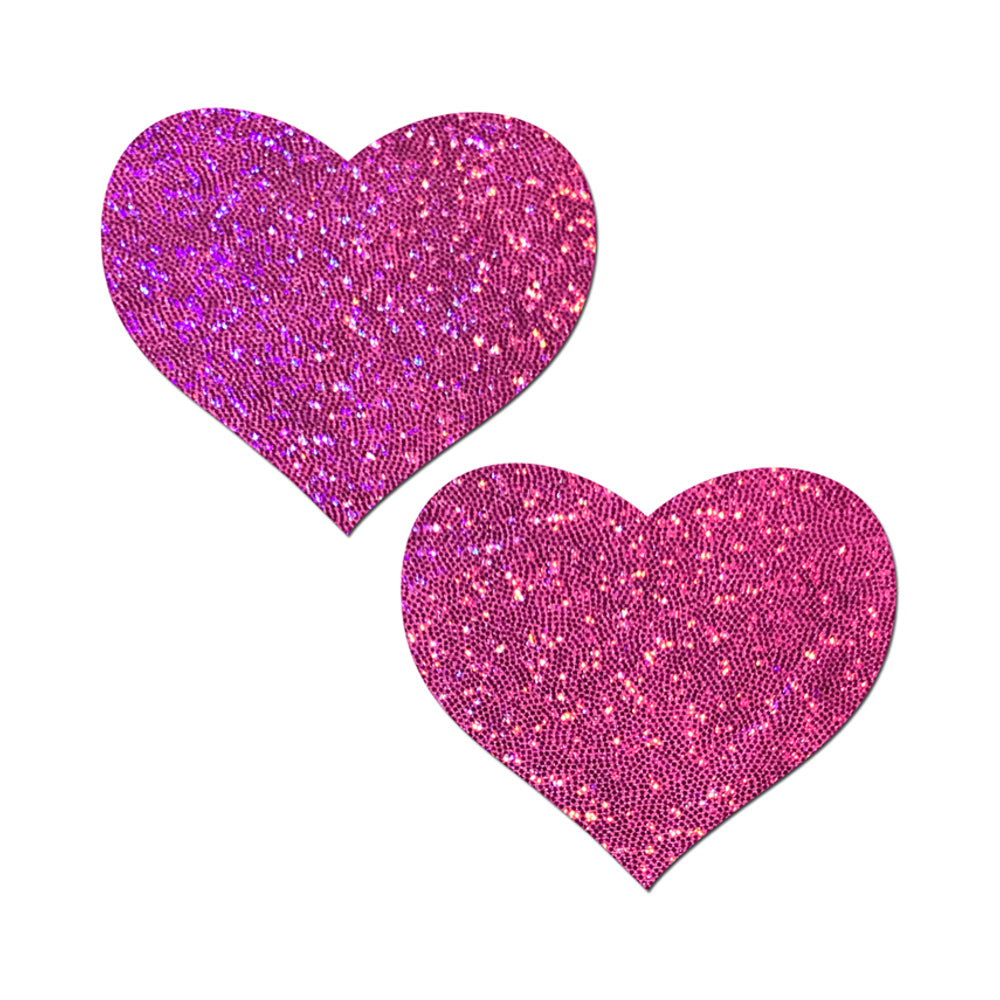 PASTEASE - LOVE: COLAÇÃO PARA MAMILOS EM FORMA DE CORAÇÕES ROSA CHICLETE