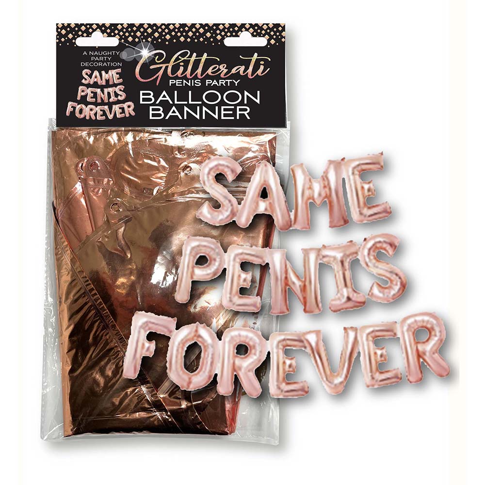 LITTLE GENIE - GLITTERATI BANNER DE BALÕES SAME PENIS FOREVER