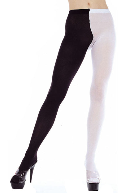 MUSIC LEGS - MEDIAS XXL OPACAS BL/NEGRO