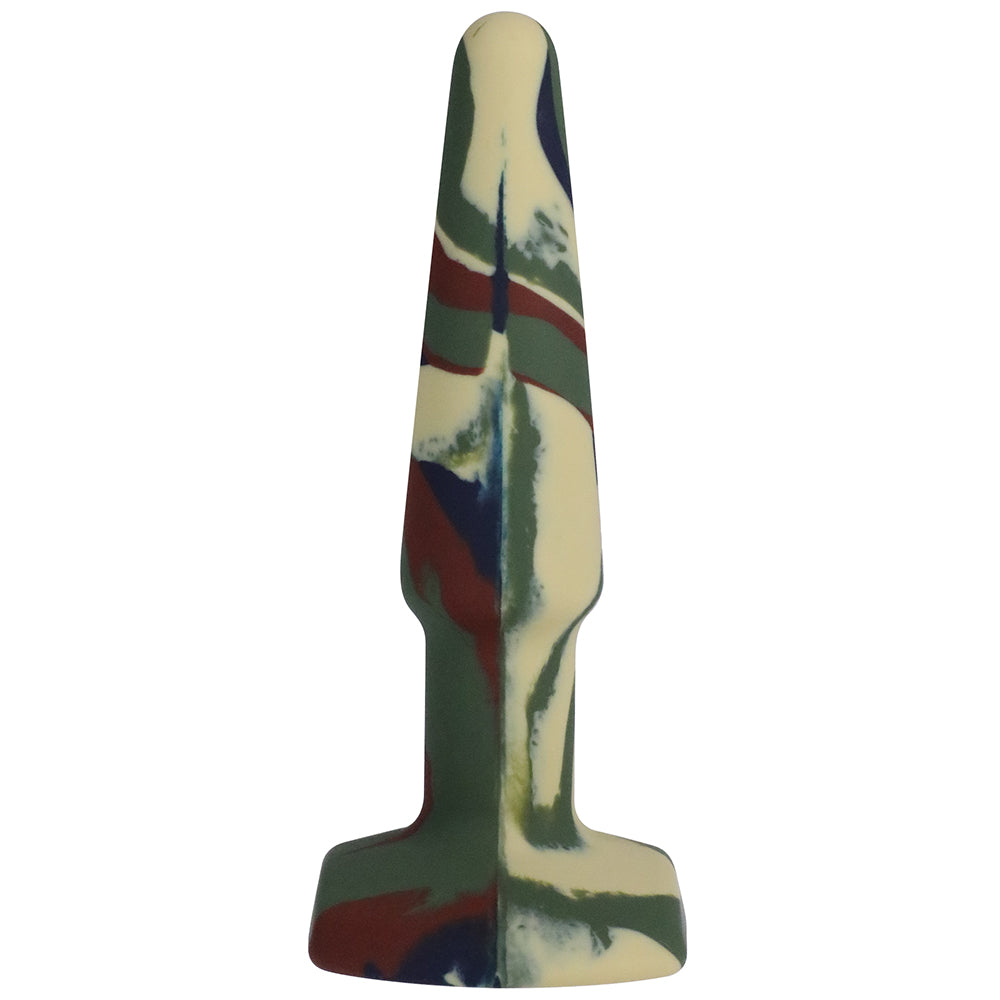 DOC JOHNSON - A-PLAY GROOVY 4 POL. PLUG ANAL EM SILICONE CAMUFLADO
