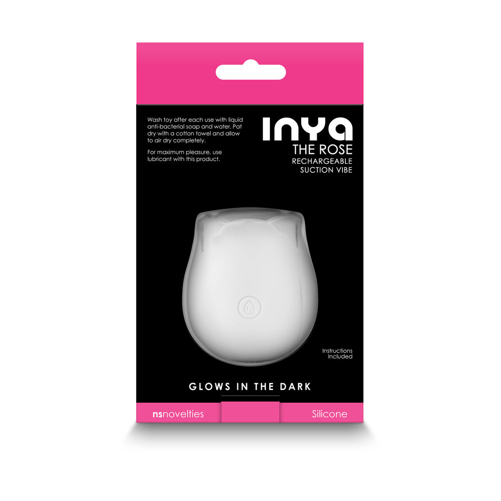 NS NOVELTIES - INYA THE ROSE RECHARGEABLE GLOWING SUCTION VIBRATOR