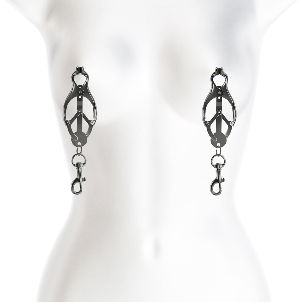 NS NOVELTIES - BOUND NIPPLE CLAMPS C3 GUNMETAL
