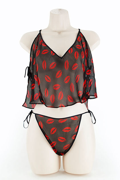 EXPOSED - QUICK RELEASE CAMI SET BLACK 2XL