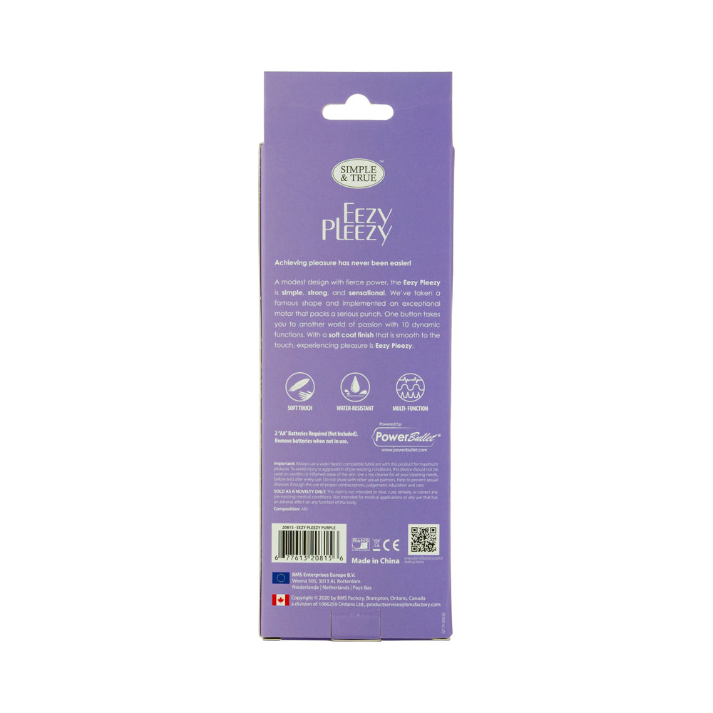 BMS - SIMPLE & TRUE EEZY PLEEZY CLASSIC VIBRATOR 7 IN.
