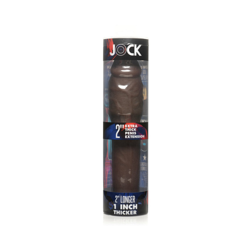 CURVE NOVELTIES - JOCK EXTRA THICK PENIS EXTENSION SLEEVE 2 IN. DARK