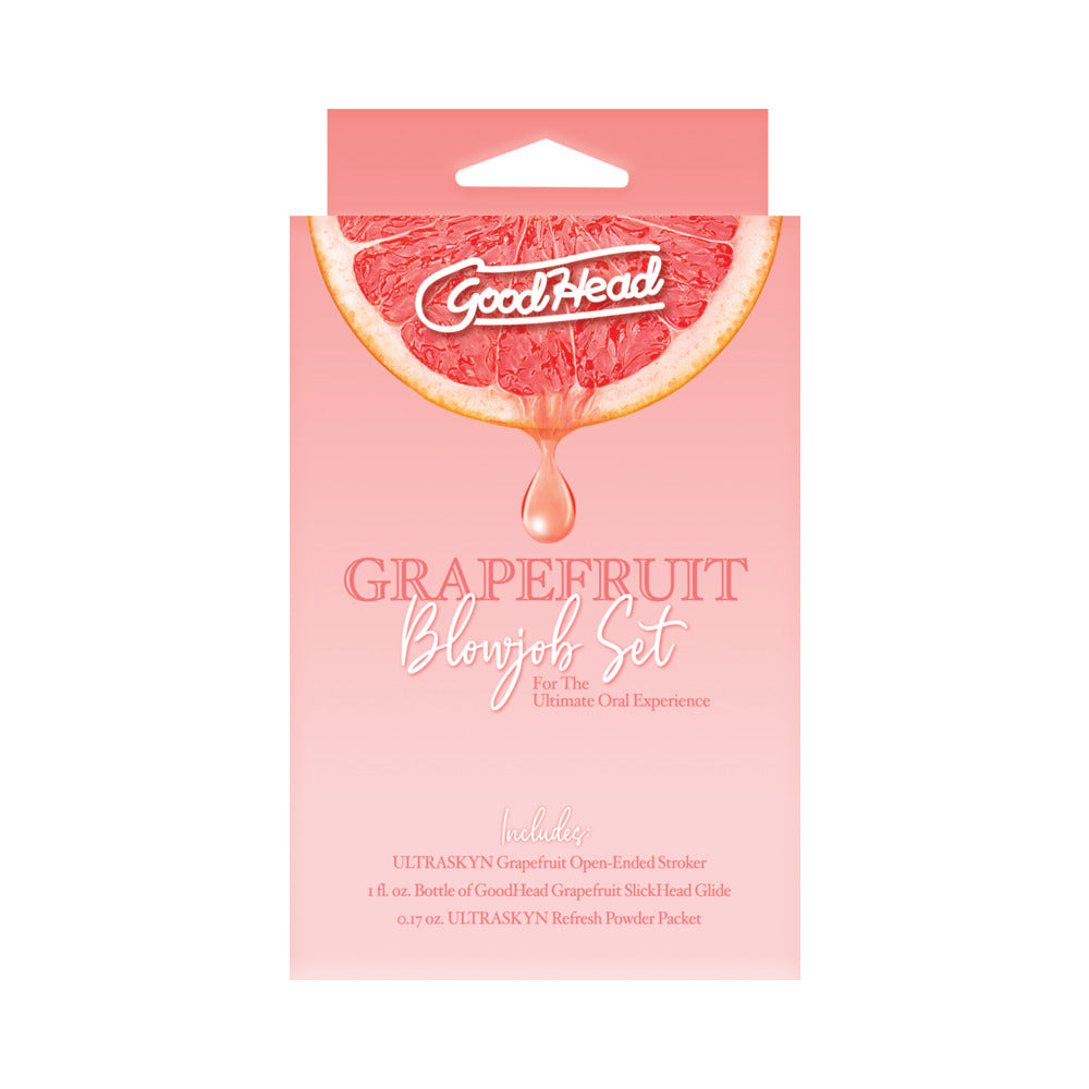 DOC JOHNSON - GOODHEAD GRAPEFRUIT ORAL SET YELLOW PINK