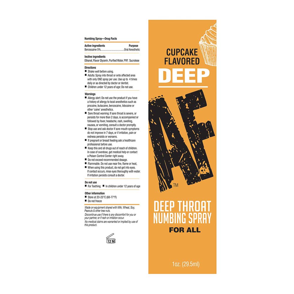 LITTLE GENIE - DEEP AF DEEP THROAT SPRAY CUPCAKE 1 OZ.