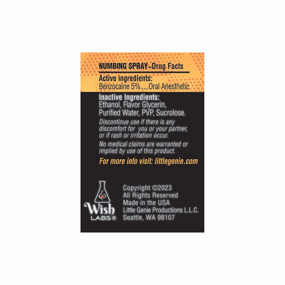 LITTLE GENIE - CHEEF RELIEF THROAT SPRAY PEACH 1 OZ.