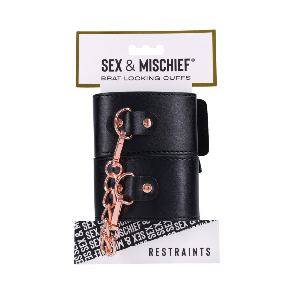 SPORTSHEETS - SEX & MISCHIEF BRAT LOCKING CUFFS
