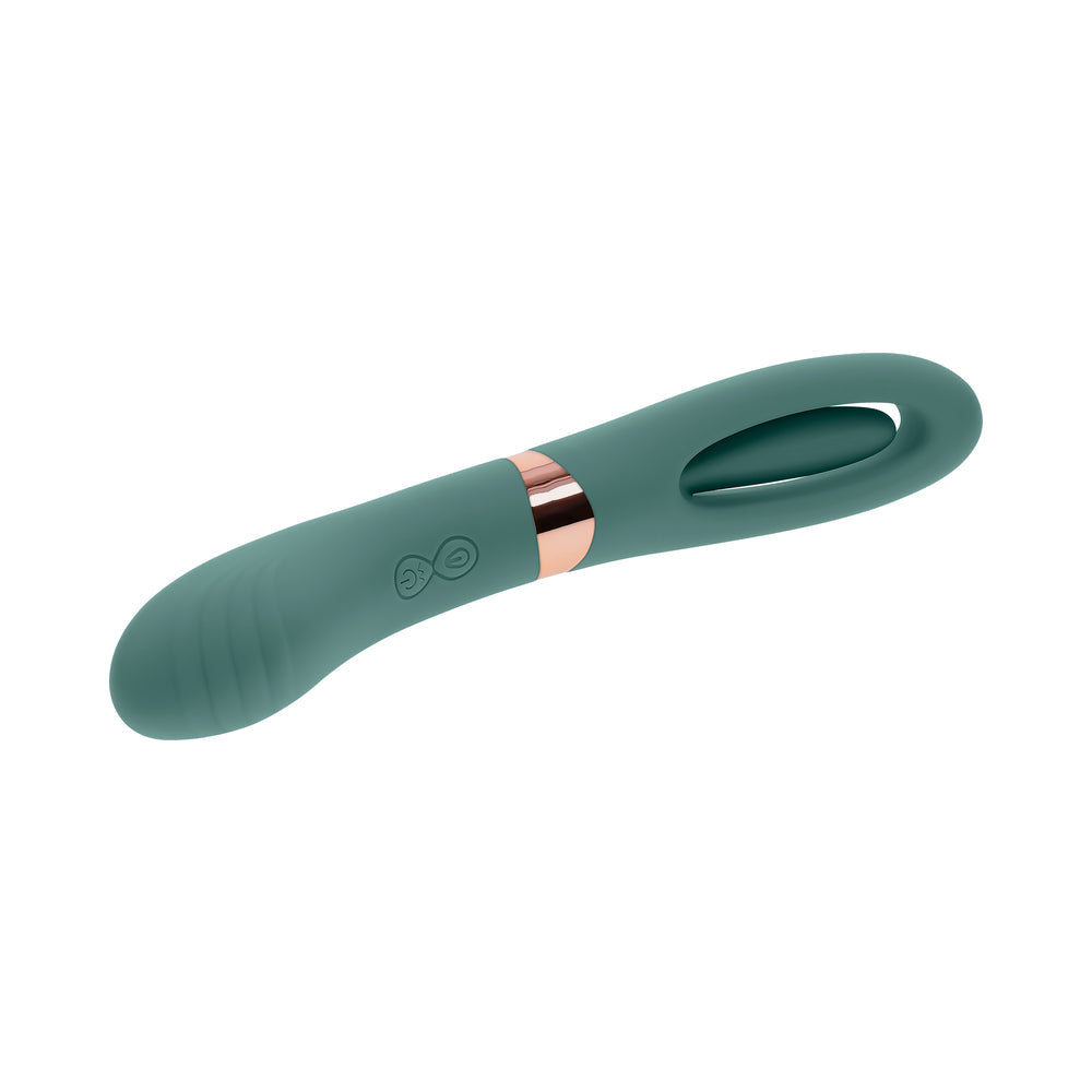 EVOLVED - CHICK FLICK RECHARGEABLE VIBRATOR WITH FLICKER SILICONE MINT