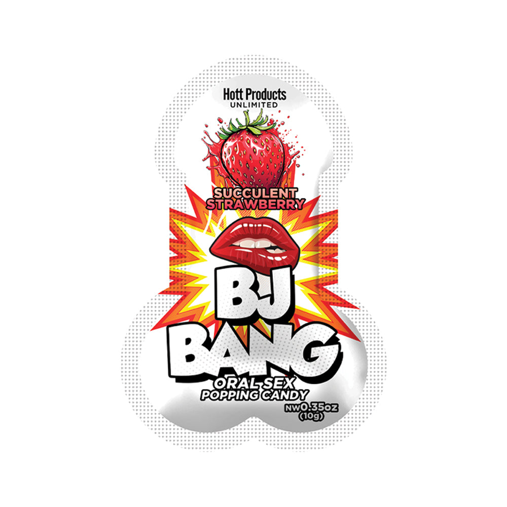 HOTT PRODUCTS - BJ BANG POPPING BLOW JOB ORAL SEX CANDY STRAWBERRY 24/BAG