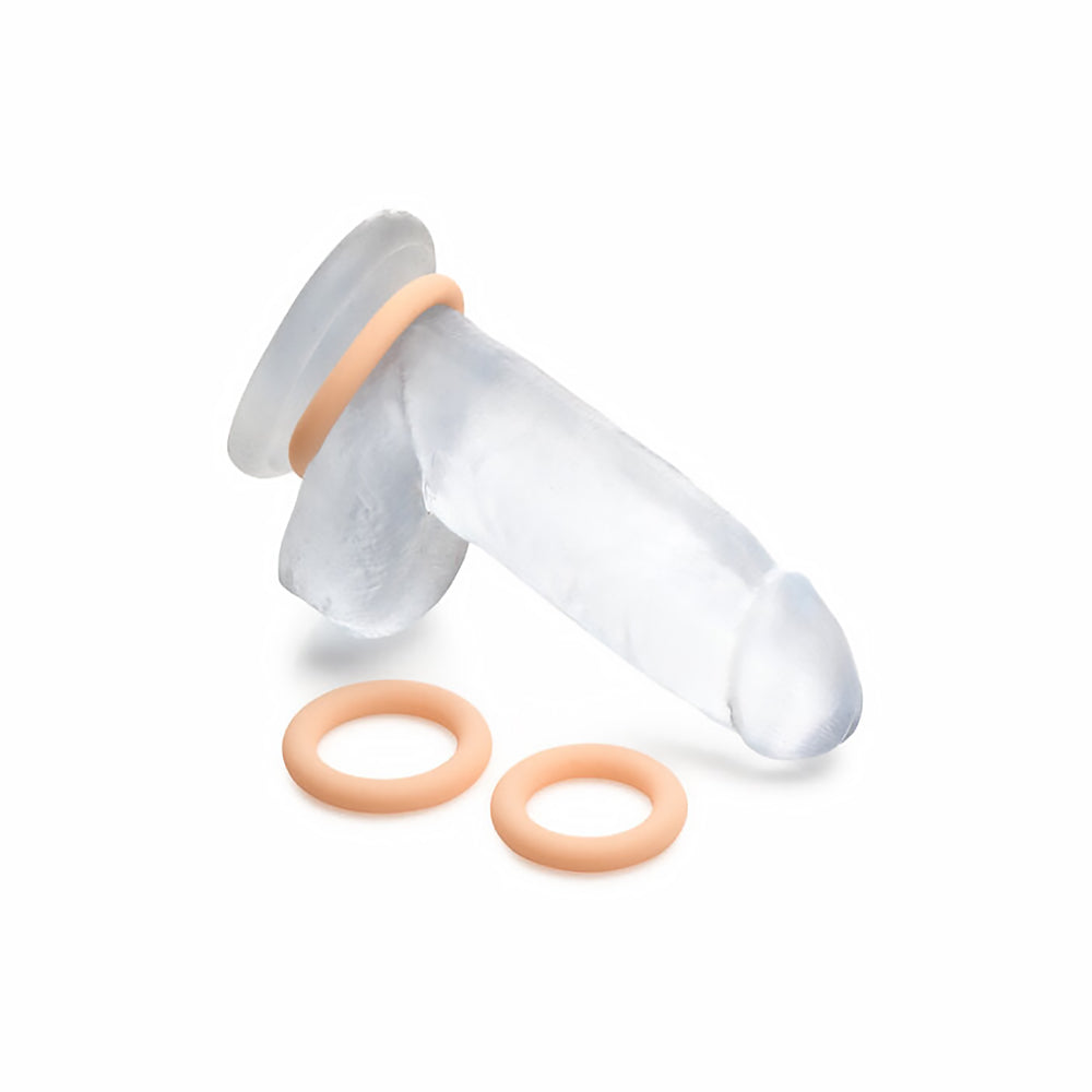 CURVE NOVELTIES - JOCK SILICONE COCK RING 3-PIECE SET LIGHT