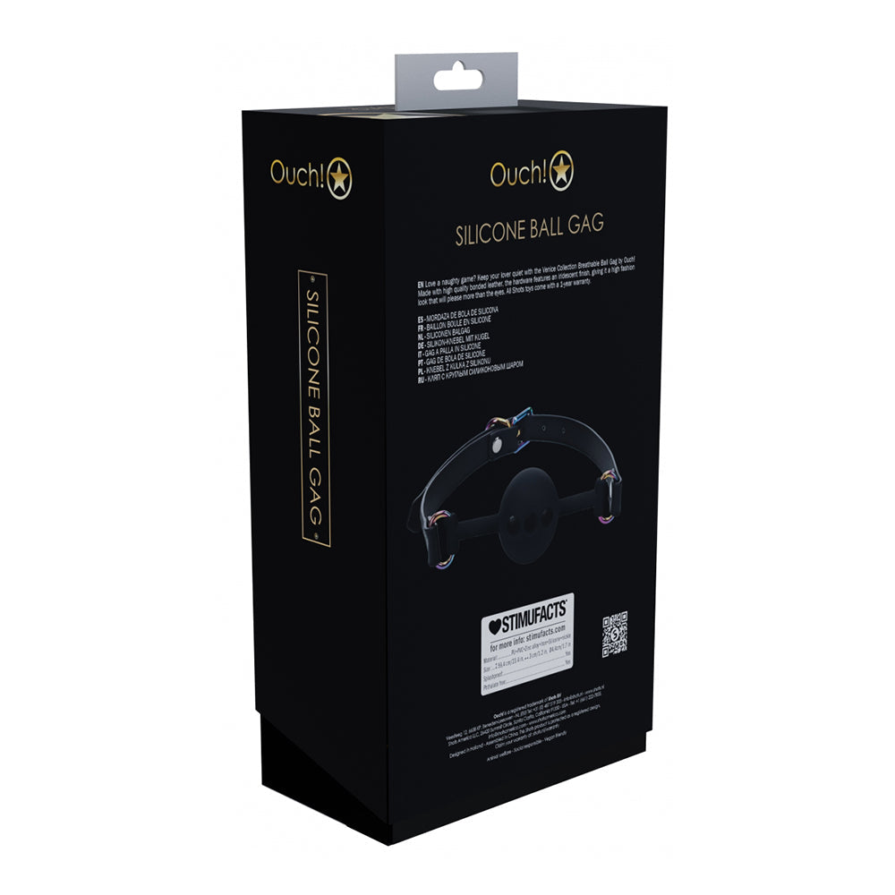 SHOTS - OUCH! INTERNATIONAL VENICE COLLECTION SILICONE BALL GAG