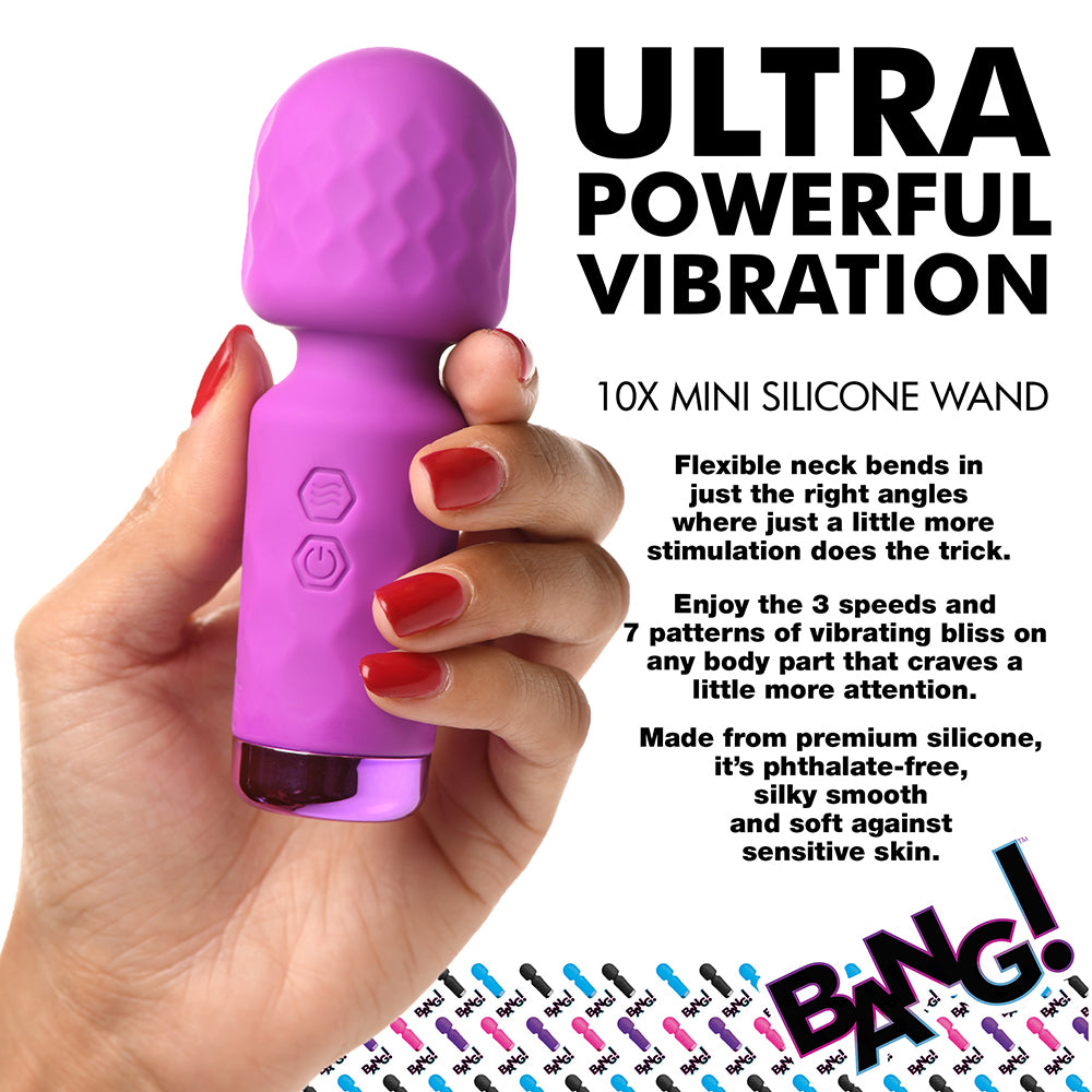XR BRANDS - BANG! 10X MINI SILICONE WAND