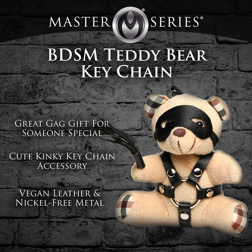 XR BRANDS - MASTER SERIES BDSM TEDDY BEAR KEYCHAIN