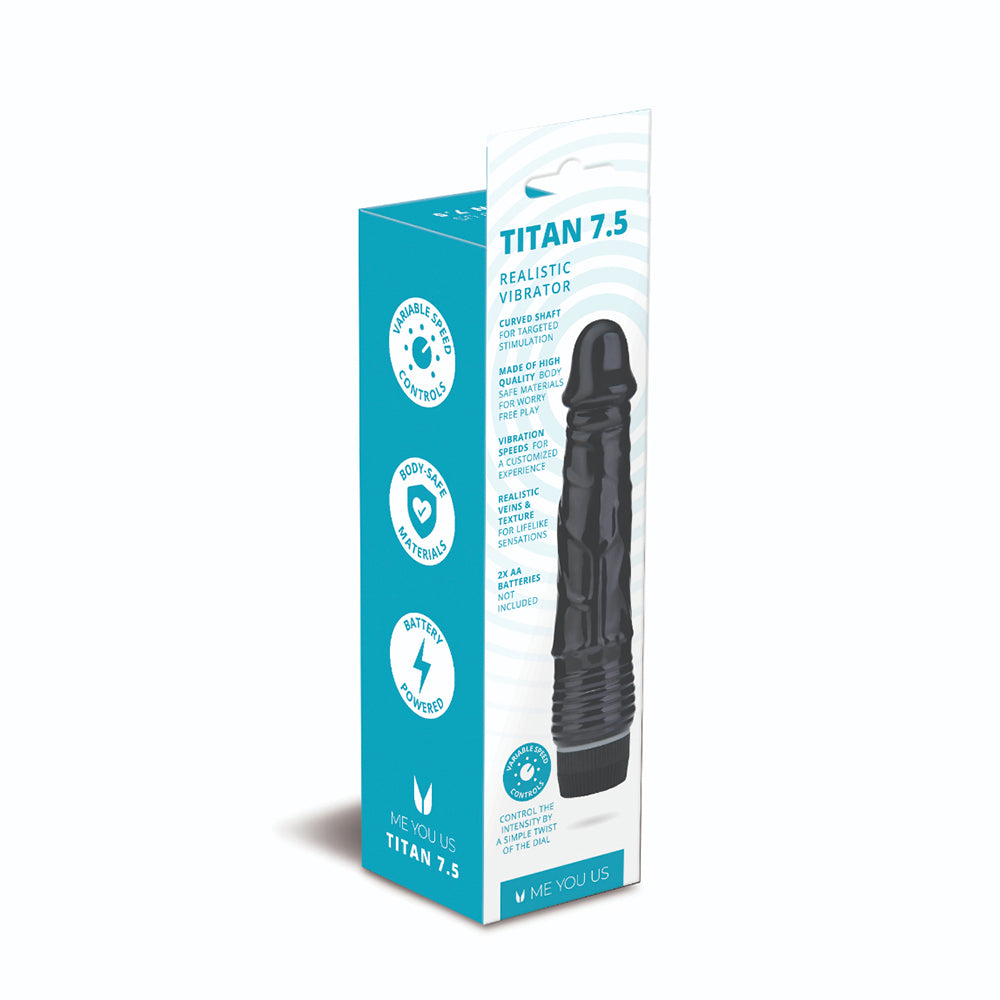 ME YOU US - TITAN REALISTIC VIBRATOR BLACK