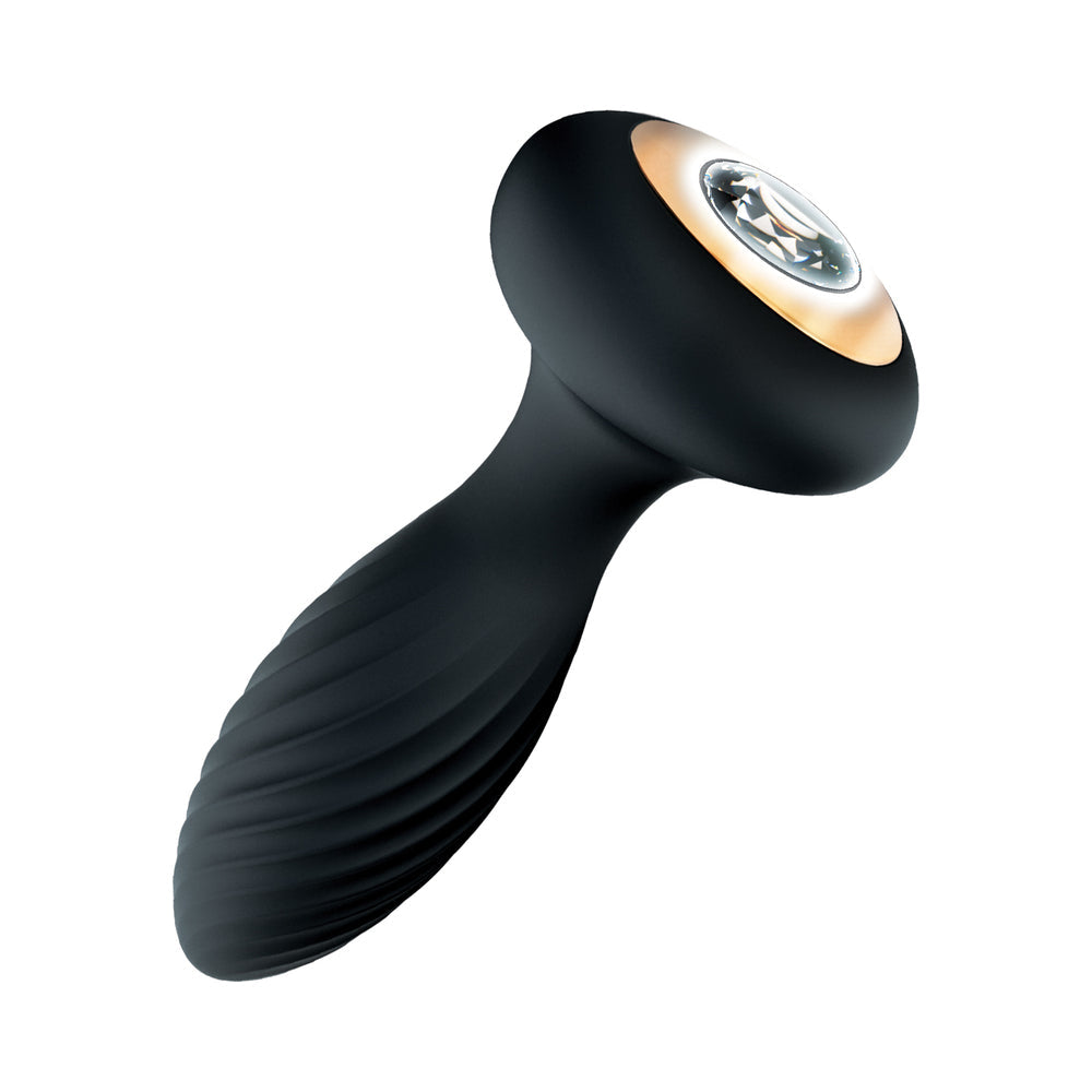 NASSTOYS - GODDESS DIAMOND VIBRATING PLUG BLACK