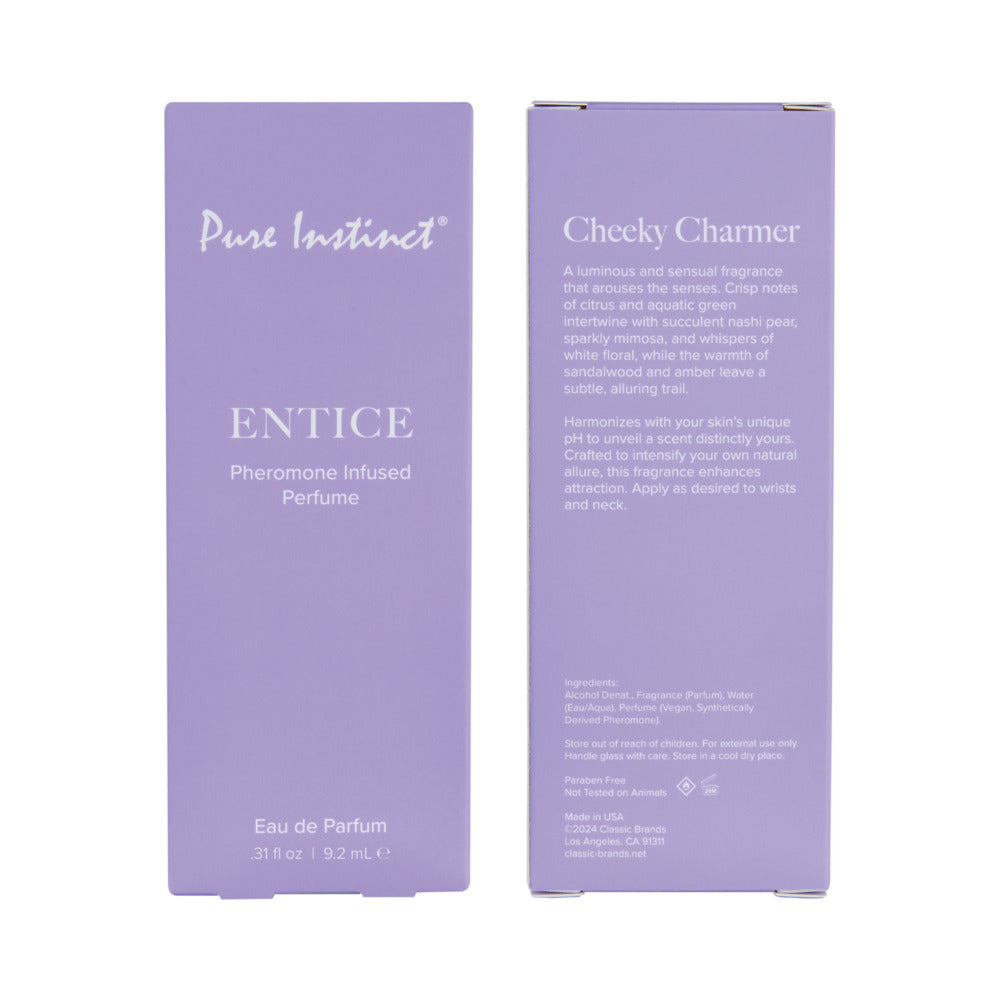 CLASSIC BRANDS - PURE INSTINCT PHEROMONE PERFUME SPRAY ENTICE 0.31 OZ.