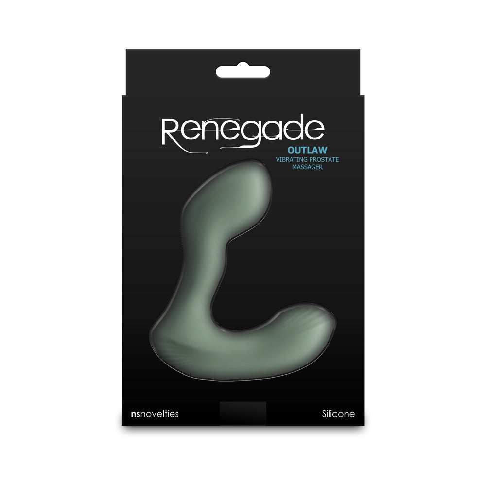 NS NOVELTIES - RENEGADE OUTLAW RECHARGEABLE VIBRATING PROSTATE MASSAGER SAGE