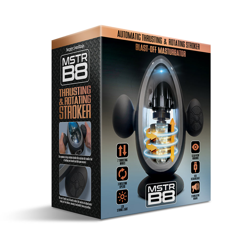 GLOBAL NOVELTIES - MSTR B8 BLAST OFF AUTOMATIC THRUSTING AND VIBRATING STROKER