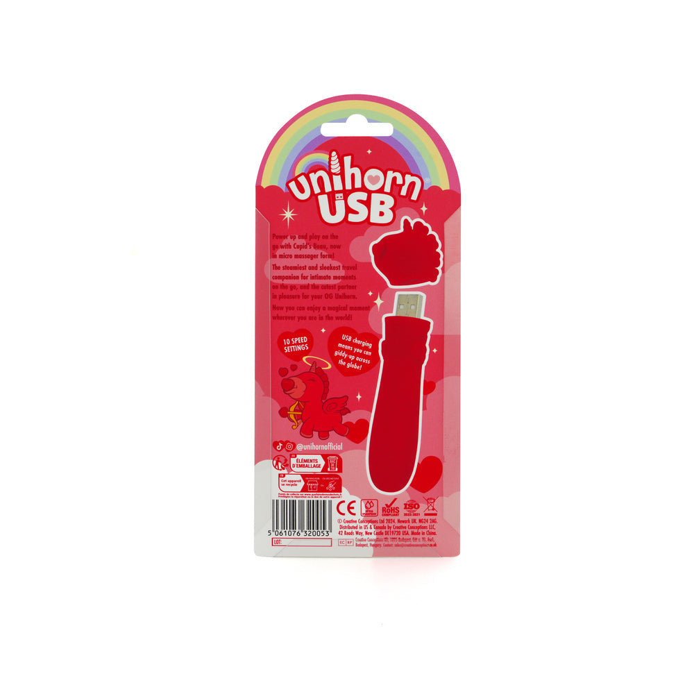 CREATIVE CONCEPTIONS - UNIHORN USB BULLET CUPID'S BEAU LIGHT RED