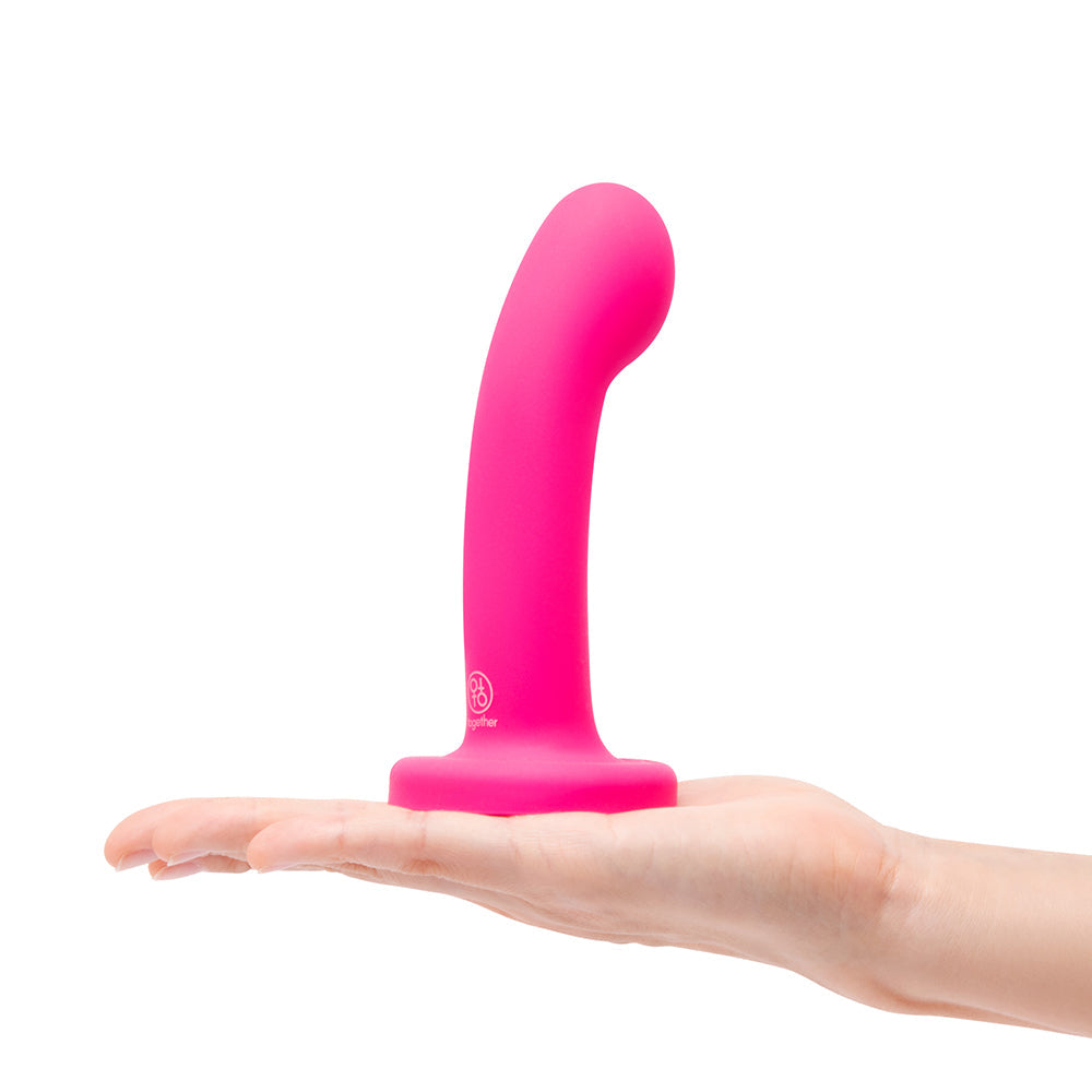 TOGETHER TOY - TOGETHER POP 5 IN. SILICONE DILDO AND HARNESS SET PINK