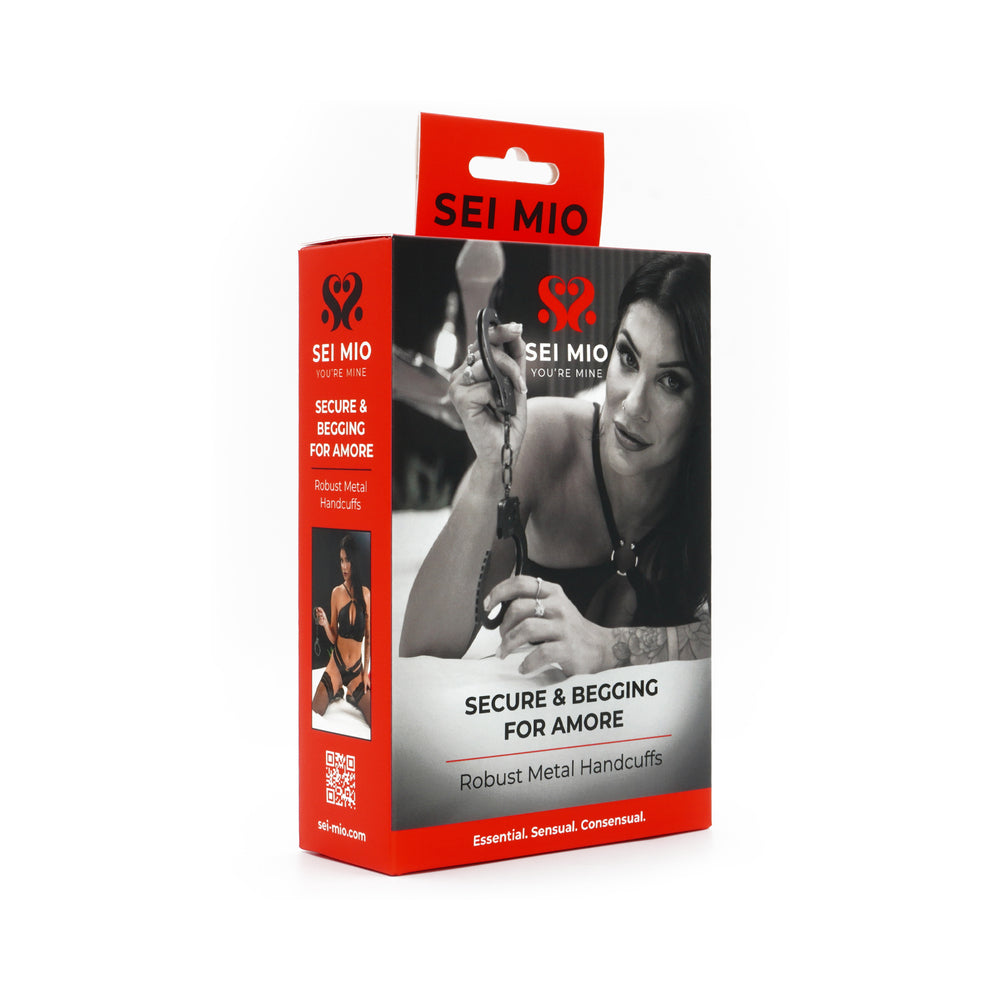 CREATIVE CONCEPTIONS - SEI MIO SECURE AND BEGGING FOR AMORE ROBUST METAL HANDCUFFS