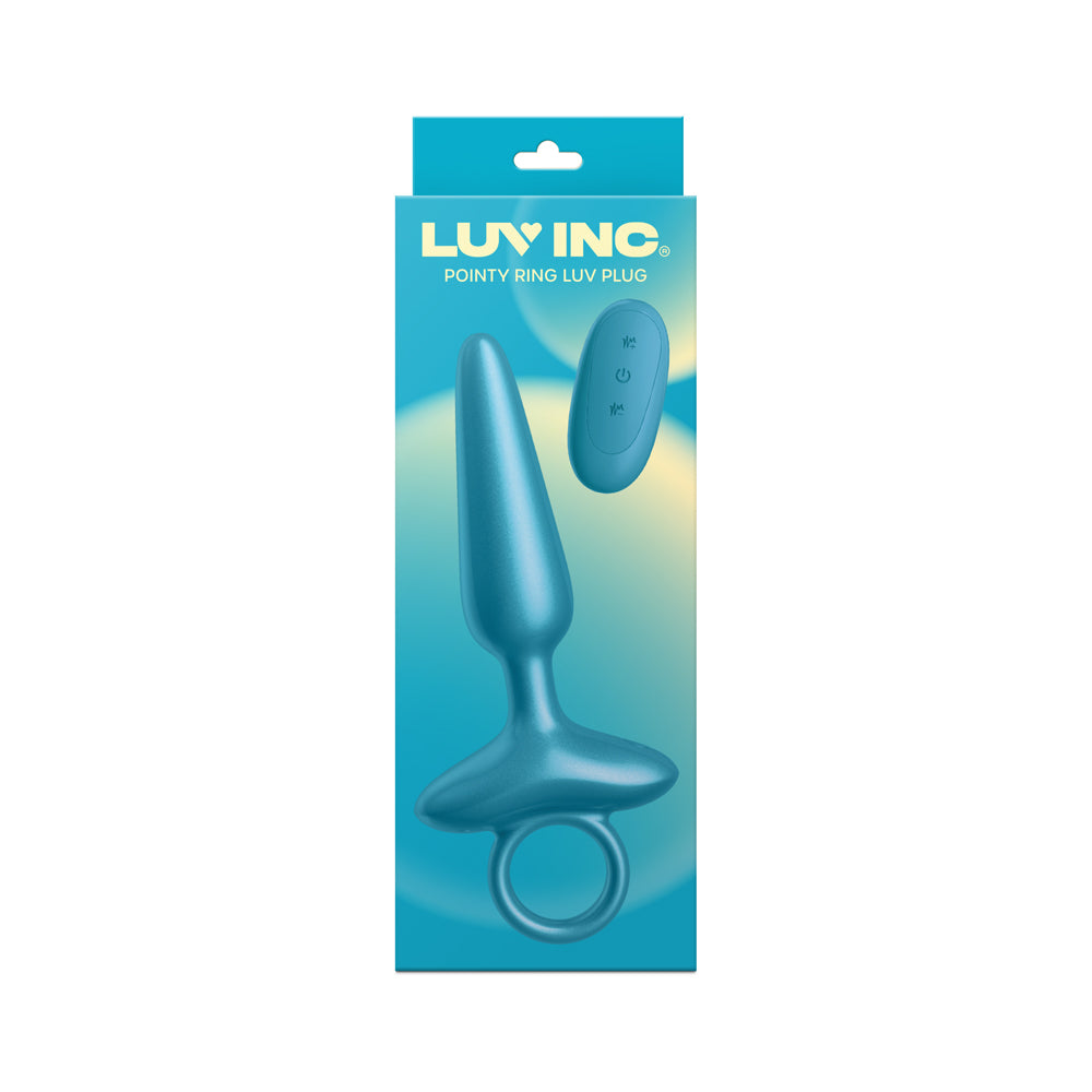 LUV INC. - PR37: PLUG LUV COM ANEL PONTIAGUDO AZUL METÁLICO