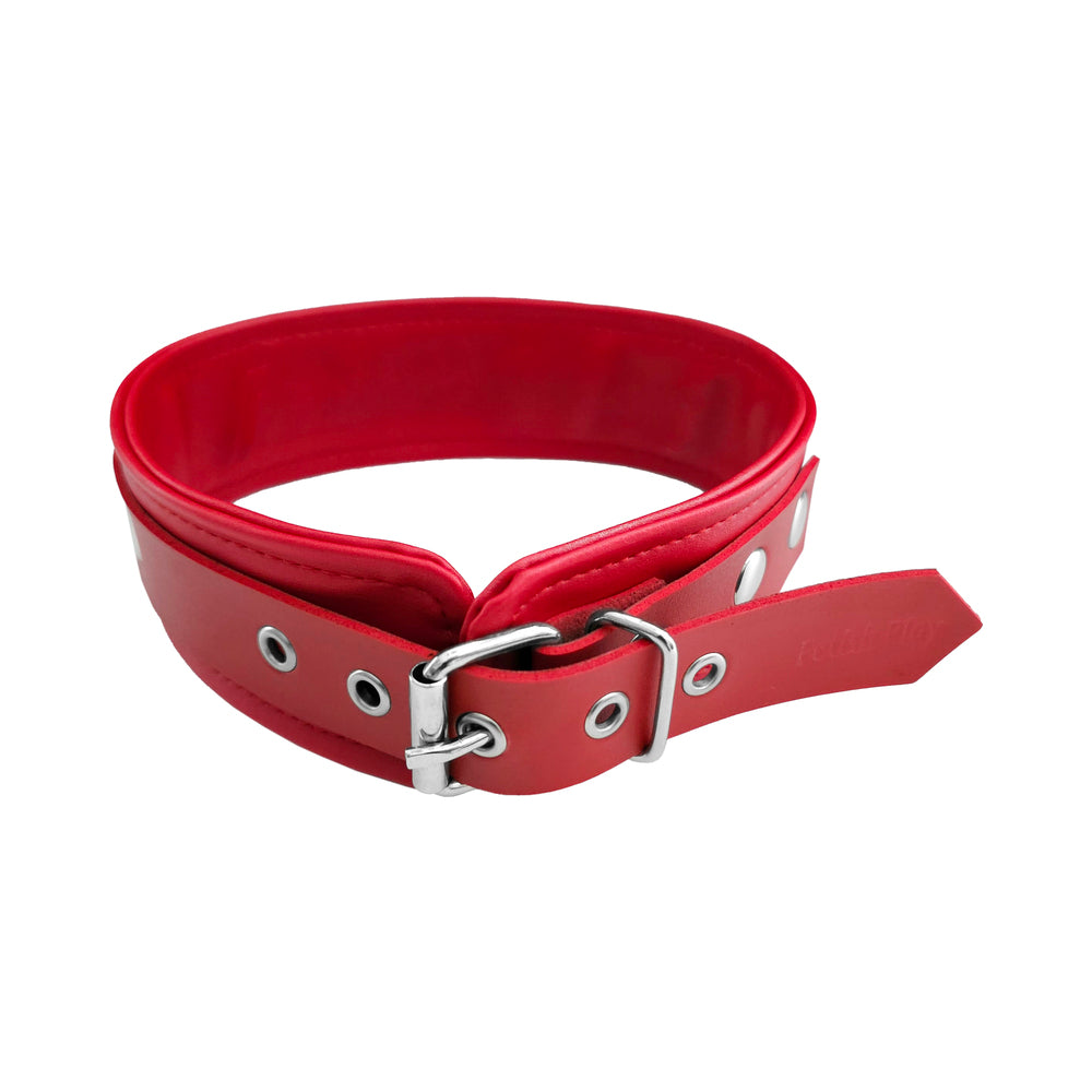 ROUGE GARMENTS - ROUGE VEGAN FETISH PLAY COLLAR RED