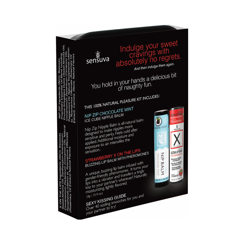 SENSUVA - LIPS & NIPS PLEASURE KIT CHOCOLATE STRAWBERRY