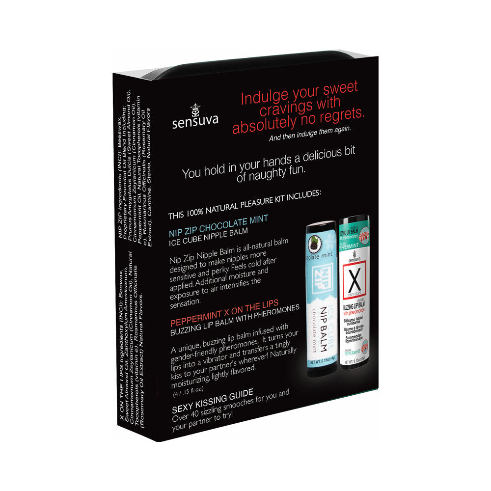 SENSUVA - LIPS & NIPS PLEASURE KIT CHOCOLATE PEPPERMINT