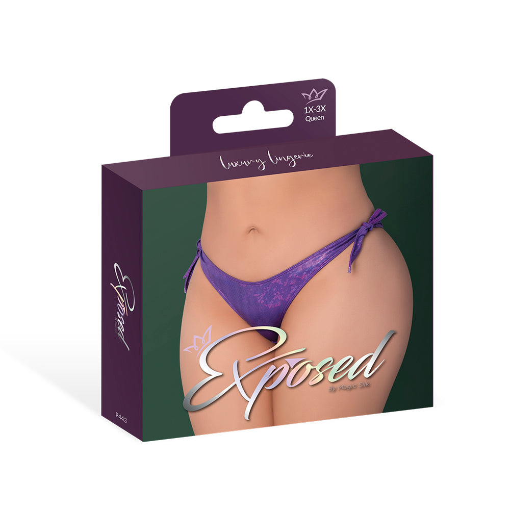 MAGIC SILK - GLIMMER LOW RISE TIE SIDE PANTY DISCO
