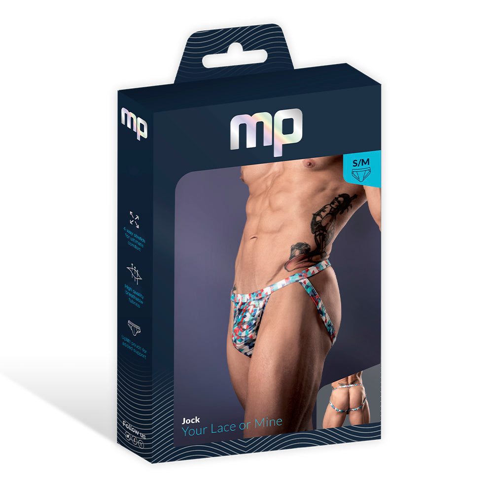 MALE POWER - YOUR LACE OR MINE JOCK GEOMETRIC S/M