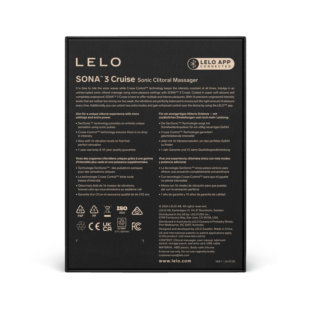 LELO - SONA 3 CRUISE CLITORAL STIMULATOR SOFT PINK